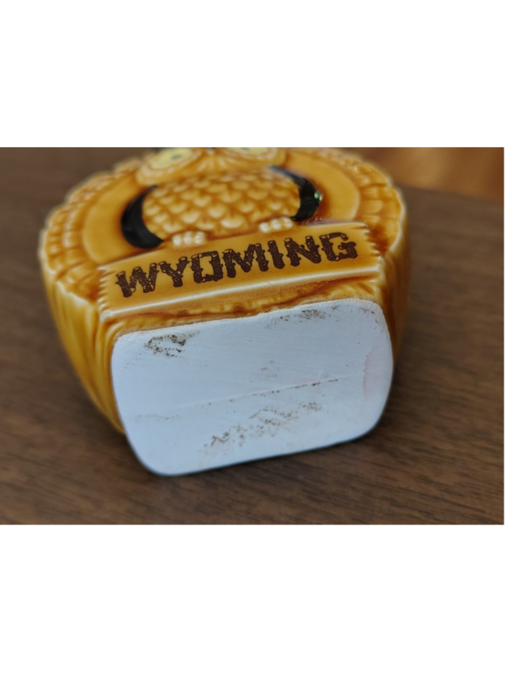 Vintage 1970's Wyoming Owl Bird Ceramic Toothpick Holder - Picture 7 of 9